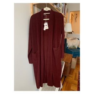 Long duster cardigan